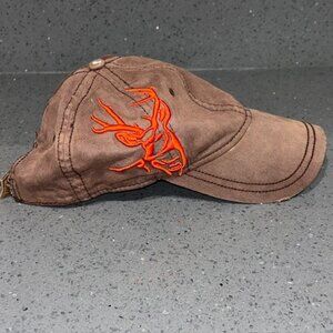 Authentic Wildlife Series Brown Hat Adjustable Ball Cap Curved Bill